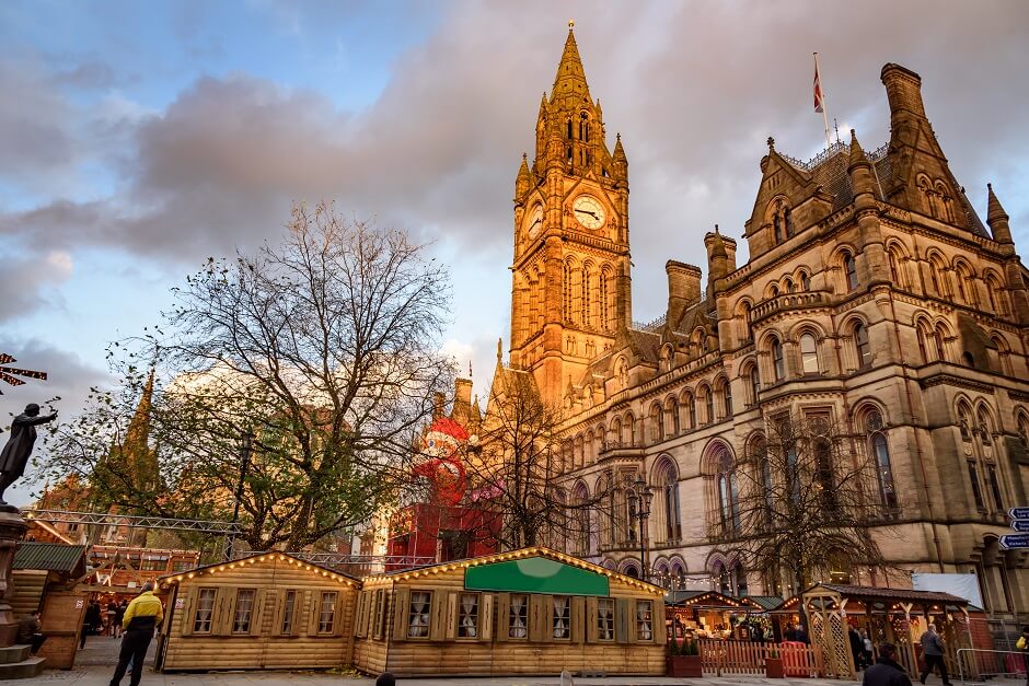 Virtual Tour of The Manchester Christmas Market, Manchester, United Kingdom